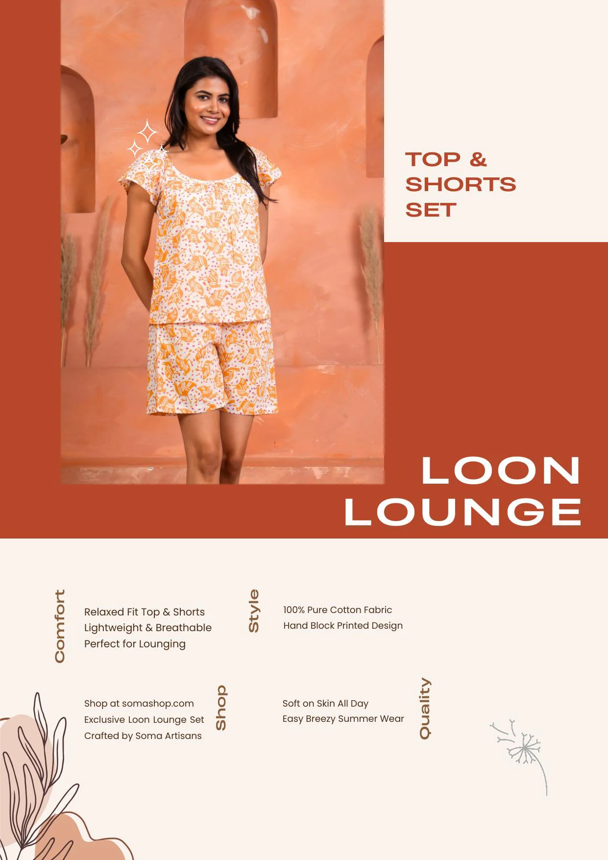 Loon top and shorts set