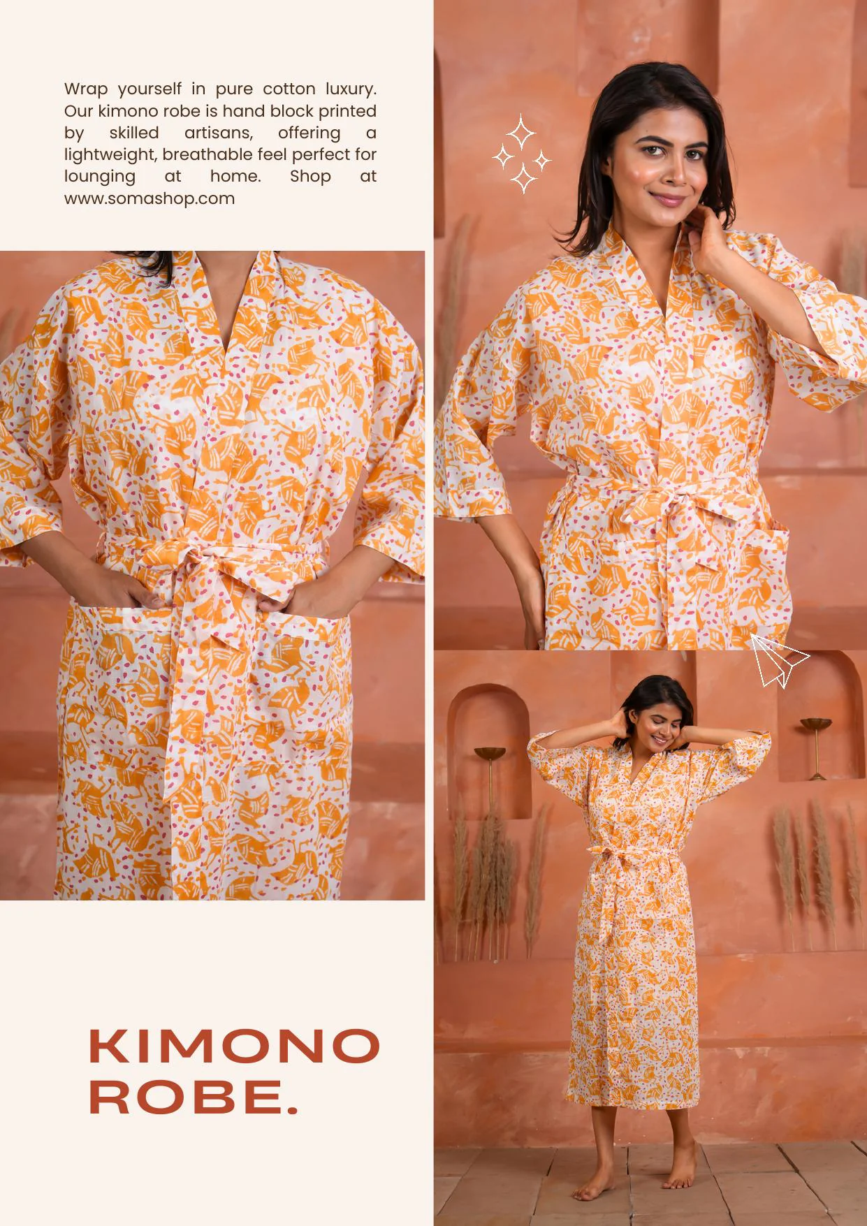 Loon kimono robe